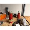 Image 17 : Contents of Shelf: Multiple Motors, Gauges, Relays, Switches, Fuses, Cables, Hardware, etc  (shelf n