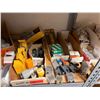 Image 19 : Contents of Shelf: Multiple Motors, Gauges, Relays, Switches, Fuses, Cables, Hardware, etc  (shelf n