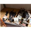 Image 25 : Contents of Shelf: Multiple Motors, Gauges, Relays, Switches, Fuses, Cables, Hardware, etc  (shelf n