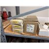Image 5 : Contents of Shelf: Multiple Motors, Gauges, Relays, Switches, Fuses, Cables, Hardware, etc  (shelf n