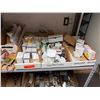 Image 6 : Contents of Shelf: Multiple Motors, Gauges, Relays, Switches, Fuses, Cables, Hardware, etc  (shelf n