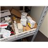 Image 7 : Contents of Shelf: Multiple Motors, Gauges, Relays, Switches, Fuses, Cables, Hardware, etc  (shelf n