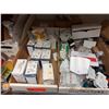Image 9 : Contents of Shelf: Multiple Motors, Gauges, Relays, Switches, Fuses, Cables, Hardware, etc  (shelf n