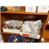 Image 4 : Contents of Shelf: Multiple Dust Collector Switches, Digital Meter, Hoses, Hardware, etc  (shelf not
