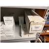 Image 15 : Contents of Shelf: Multiple Capacitors, Fuses, Timers, Contactors, Mufflers, Relays, Hoses, etc  (sh