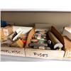 Image 5 : Contents of Shelf: Multiple Capacitors, Fuses, Timers, Contactors, Mufflers, Relays, Hoses, etc  (sh