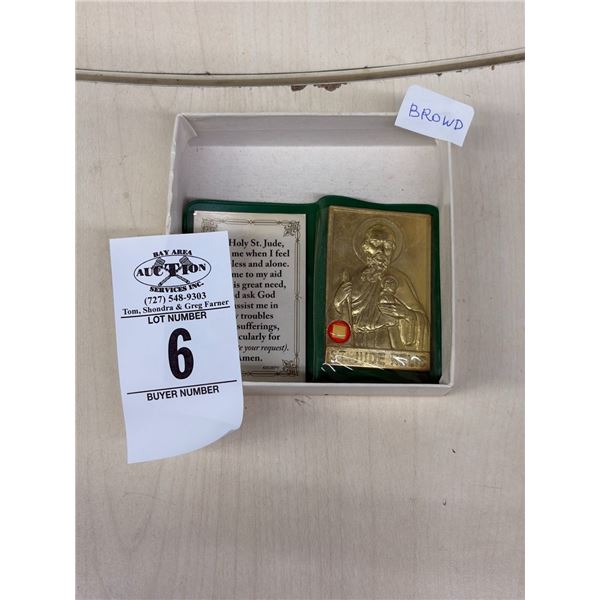 Saint Jude Relice Figural Medallion