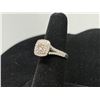 Image 3 : 14K  WG  Diamond Ring w/One Round Cut Diamond and 64 Round Cut Diamonds 5.0G