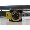Image 3 : Invicta Silver w/Gold Trim Green Face Man's Dive Watch