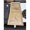 Image 1 : Framed Bird Motif Art on Papyrus Paper - 2