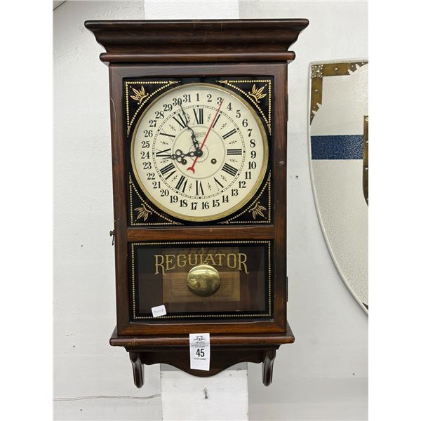 New England Regulator Pendulum Wall Clock