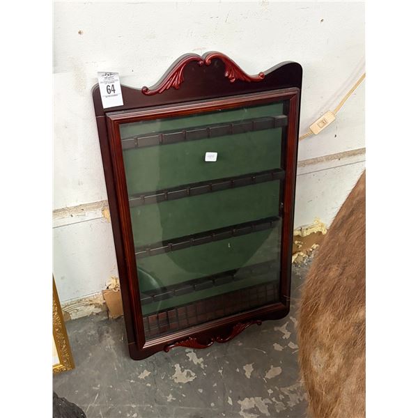 Mahogany Wall Spoon Showcase