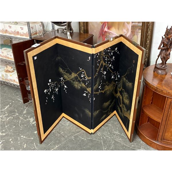 Oriental 4 Panel  3'  Privacy Screen