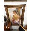 Image 1 : Oil On Canvas Art of Woman Undressing  -Signed Strands - 30"  X  40"