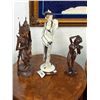 Image 2 : African/Other Carved Figurines 2, Florence Statuary of Woman - 3