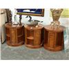 Image 2 : Burl Round End Tables Set - 3