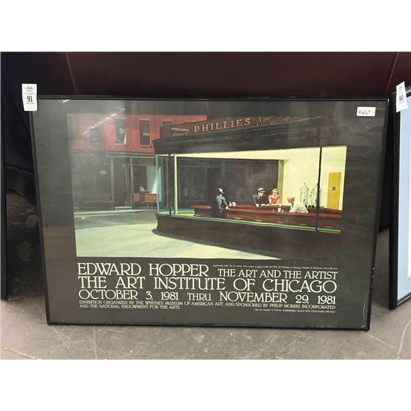 Framed Promotional Poster Chicago Art Institute - 24"  X  30"