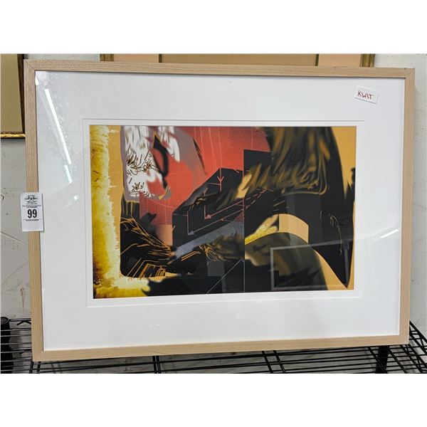 Framed Abstract Wall Art - 20"  X  24"
