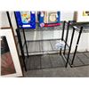 Image 3 : Black Wire Short Storage Racks - Pair