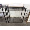 Image 4 : Black Wire Short Storage Racks - Pair