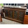 Image 1 : Mahogany Glass Door Hall Cabinet