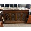 Image 2 : Mahogany Glass Door Hall Cabinet