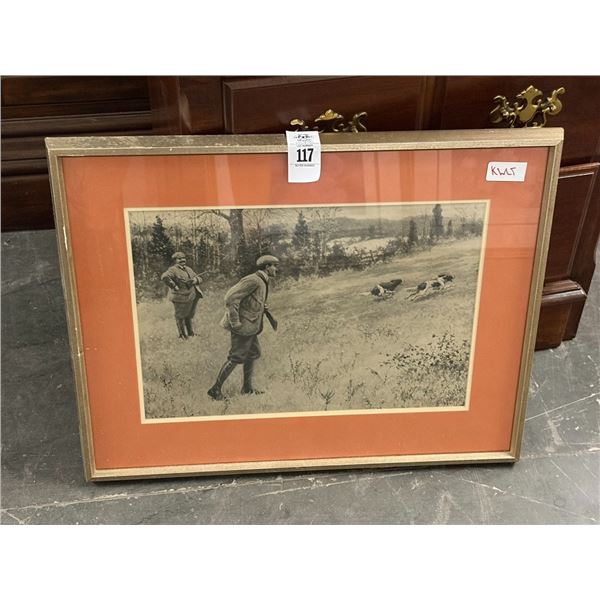 Framed Wall Art The Hunt - 18"  X  20"