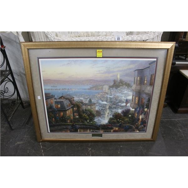 Thomas Kinkade San Francisco Lombard St - 30"  X  36"