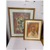 Image 1 : Bird Tapestry Style Framed Wall Art 2 - Some Frame Damage