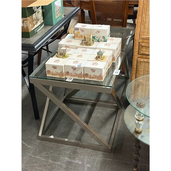 Contemporary Chrome w/Glass Top End Tables - Pair