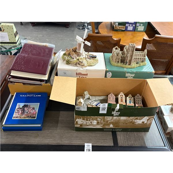 Lilliput Lane Large Windmill/Castle/Mini Homes w/Collector Books - ALL