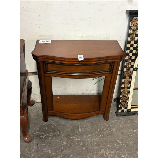 Small Oak Fireplace Cabinet - Missing Insert