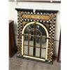 Image 1 : Ornately Carved Bird Motif Swing Door Mirror - 30"  X  40"  - No Shipping