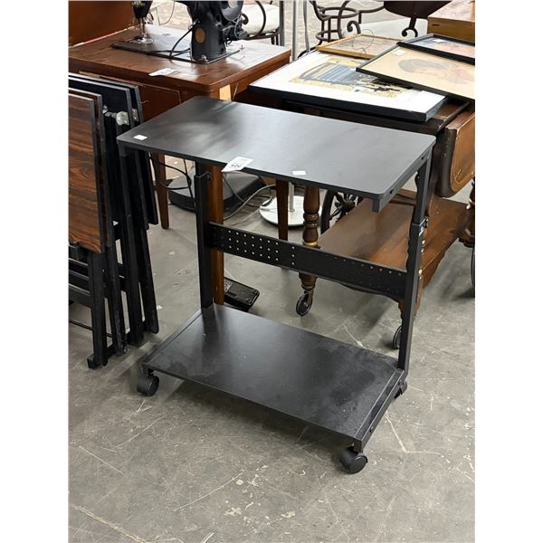 Small Black AV Cart
