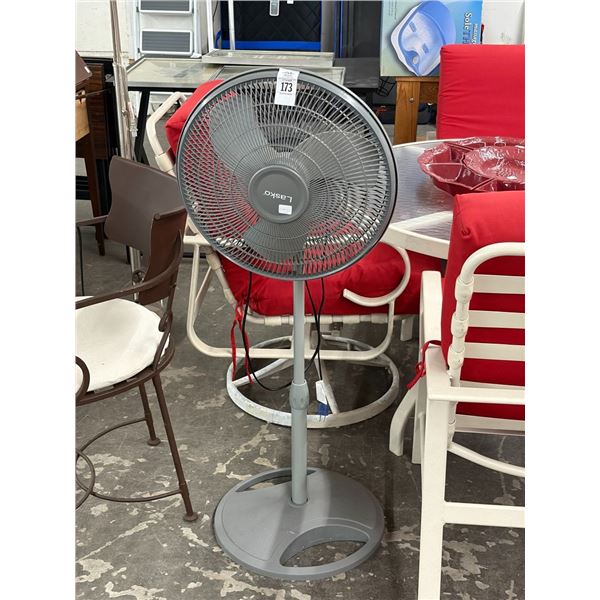 Lasko Grey Pedestal Fan