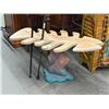 Image 1 : Carved Wooden Hall Table Bone Fish - Signed Gills Thompson
