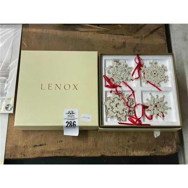 Lenox Christmas Ornaments - 2 Boxes