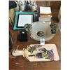 Image 1 : Tablet Case, Ornate Bowl, Books, Wine Motif Cutboard, Wine Stopper