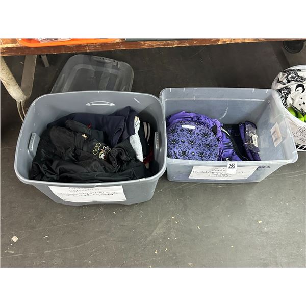 Jackets, Duffles, Clothing - 3 Bins