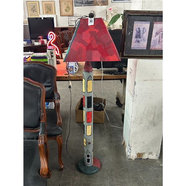 Artist Painted Floor Lamp