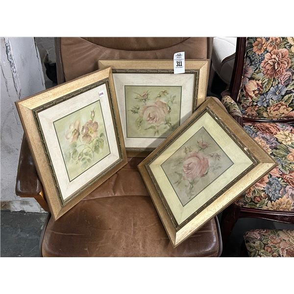 Small Floral Framed Wall Art - 3