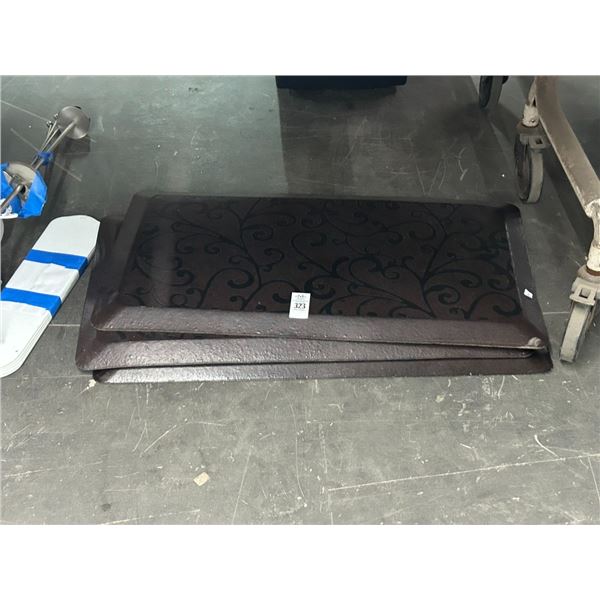 Ornate Brown Fatigue Mats - 3
