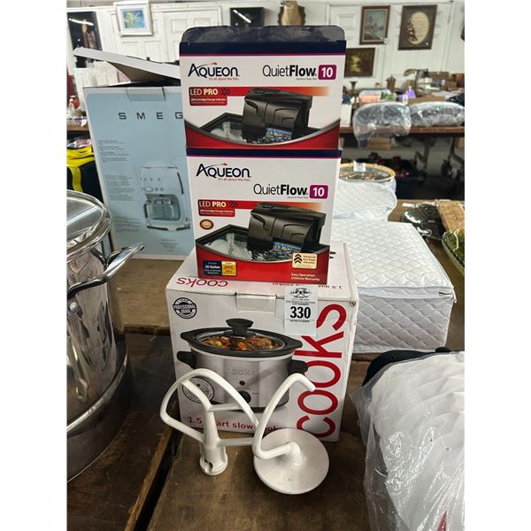 Slow Cooker, Aquarium Filter, Mixer Accessories