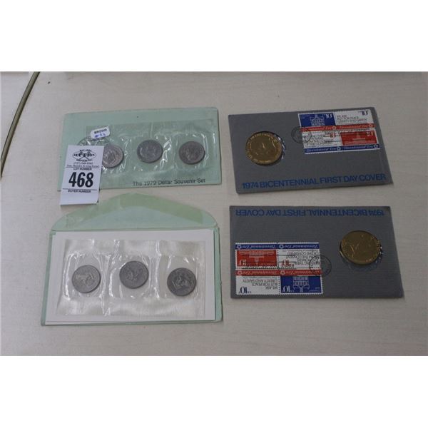 Coin Dollar Souvenir Sets 2, Bicentennial First Day Covers - 2