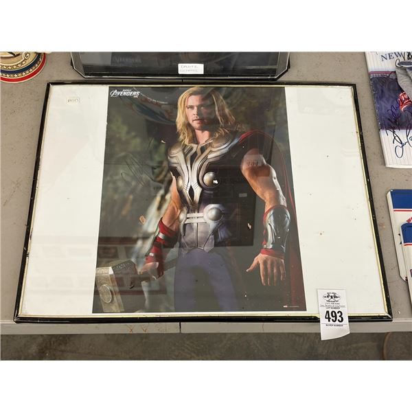 Chris Hemsworth  "Thor"  Avengers Autographed Photo - Framed
