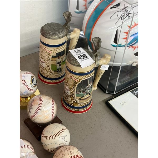Lou Gherrig/Babe Ruth Collector Baseball Steins - 2