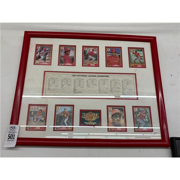 1987  National League Dream Team Framed Sports Trading Cards
