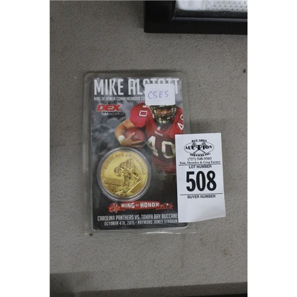 Mike Alstott Ring of Honor Collector Token In Packaging