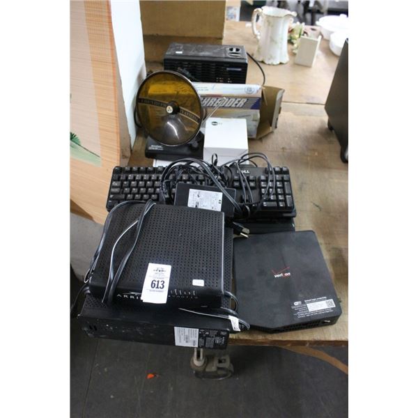 Computer Routers, Paper Shredder, Antenna, Fan