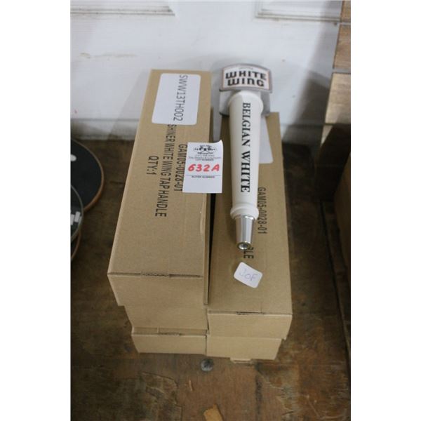 Shiner White Wing Tap Handles - 6